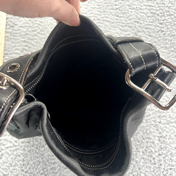 Vintage Coach Soho L052-1416 Black Leather Bag Hobo Shoulder Purse - Picture 6 of 10